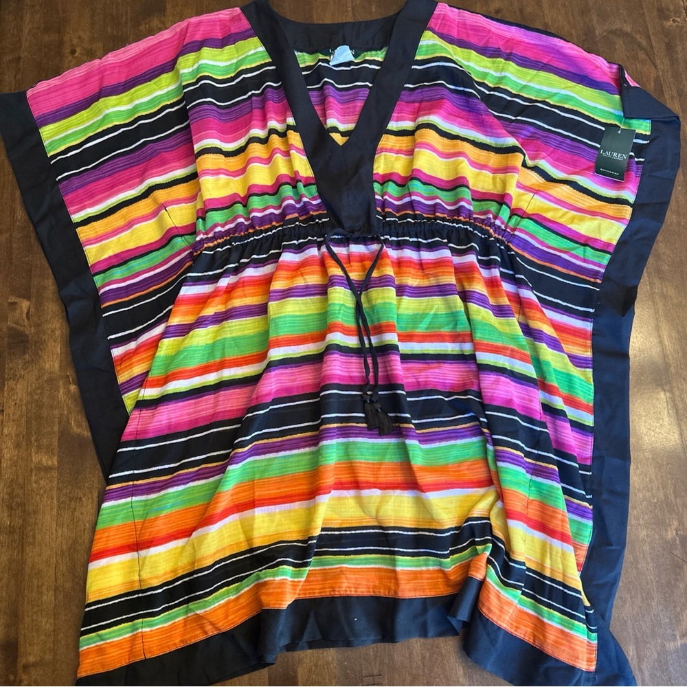 New Lauren Ralph Lauren L/XL Cover Up Resortwear Swimwear Beach Vacation